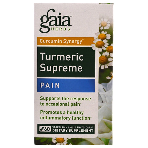 Gaia Herb - TURMERIC SUPREME:PAIN LP CAPS 60