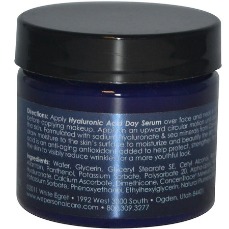 White Egret Personal Care, Hyaluronic Acid Day Serum, 2 fl oz (59 ml)