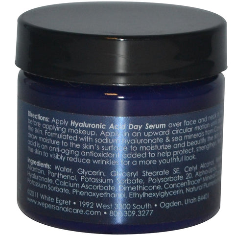White Egret Personal Care, Hyaluronic Acid Day Serum, 2 fl oz (59 ml)