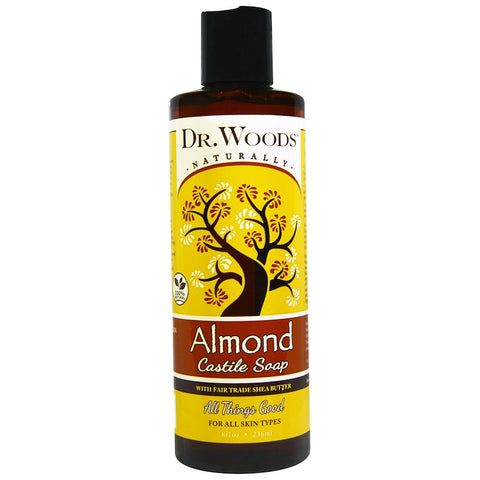 Dr Woods - Castile Soap Liquid Almond With Shea Butter - 8 Ounce
