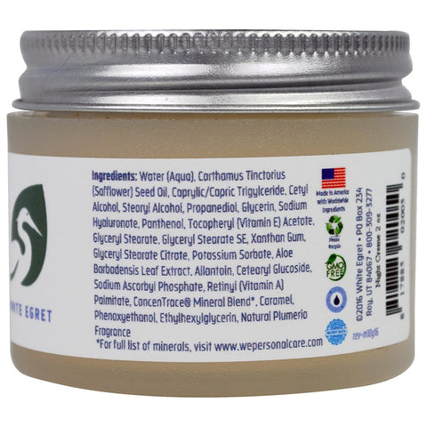 White Egret Personal Care, Retinyl Night Cream, 2 fl oz (59 ml)