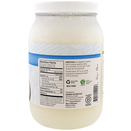 Garden Of Life - Raw Extra Virgin Coconut Oil, 32 oz