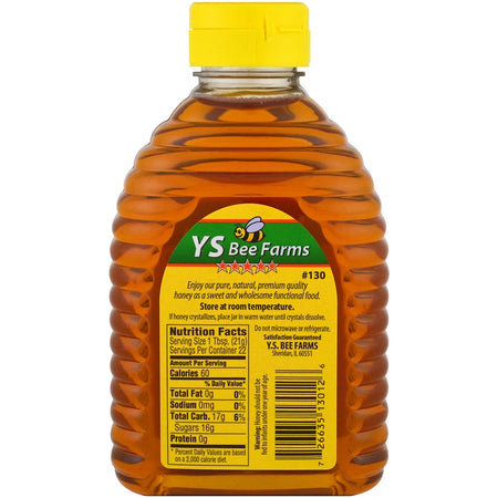 YS Organic Bee - Clover Honey - 16 Oz