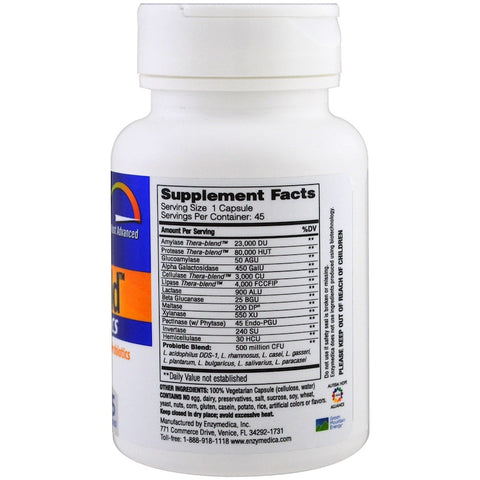 ENZYMEDICA - Digest Gold + Probiotics - 45 Capsules
