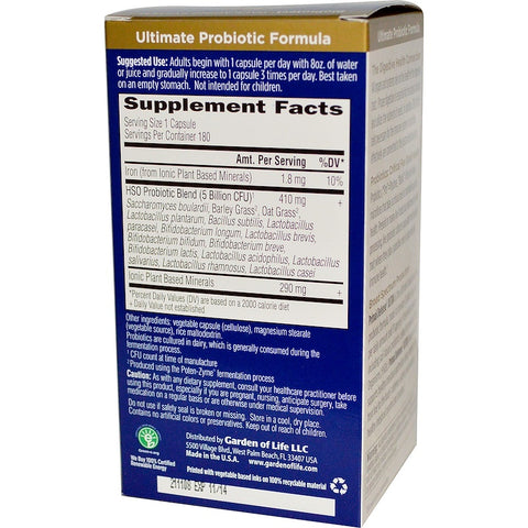 Garden Of Life - Primal Defense Ultra 180ct CAPSULES