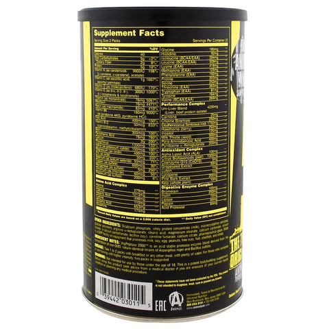 Universal Nutrition, Animal Pak, Training Supplement, 44 Packs