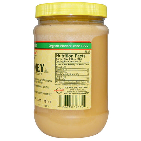 YS Organic Bee - Raw Honey - 22 Oz