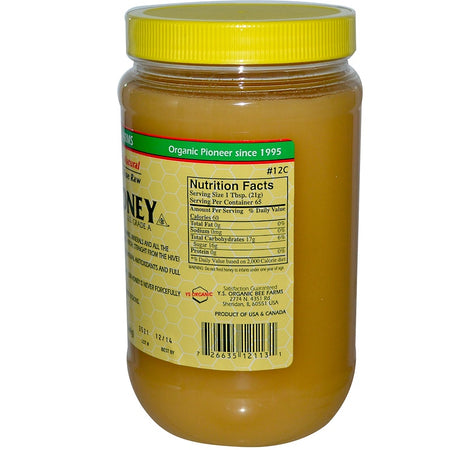 YS Organic Bee - Raw Honey - 48 Oz
