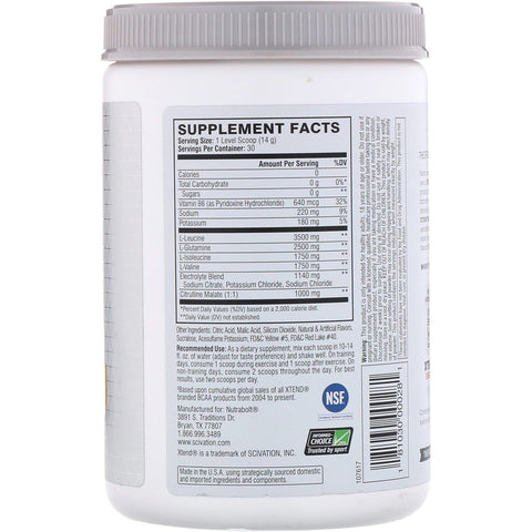 Xtend The Original 7G BCAA, Mango Madness, 14.8 oz (420 g) - 30 Servings