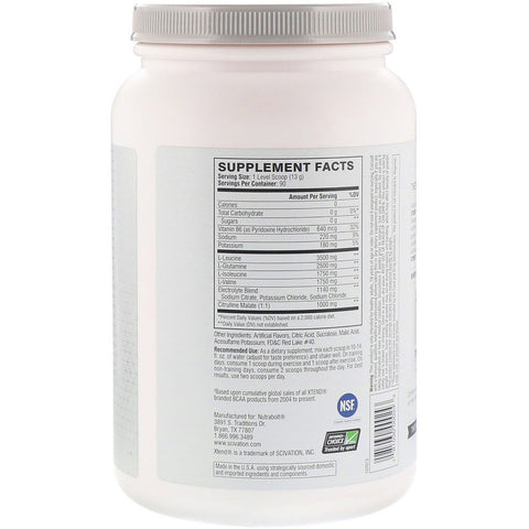 Xtend The Original 7G BCAA, Watermelon Explosion, 2.78 lb (1.26 kg) - 90 Servings