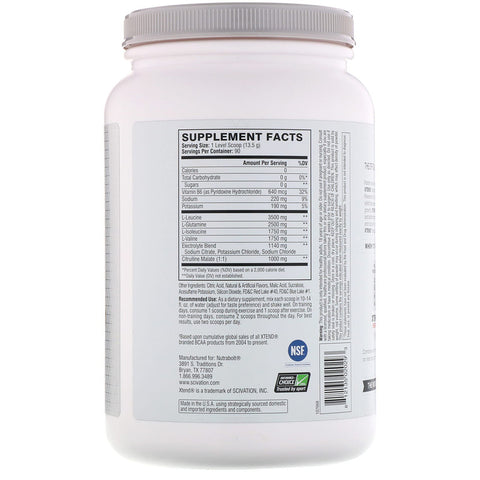 Xtend The Original 7G BCAA, Knockout Fruit Punch, 2.68 lb (1.22 kg) - 90 Servings