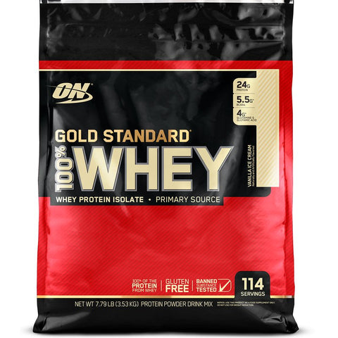 Optimum Nutrition - Gold Standard 100% Whey Vanilla Ice Cream - 7 Lb