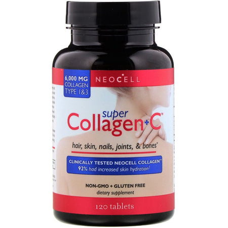 Neocell - Super Collagen+C, Type 1 & 3, 6,000 mg, 120 Tablets