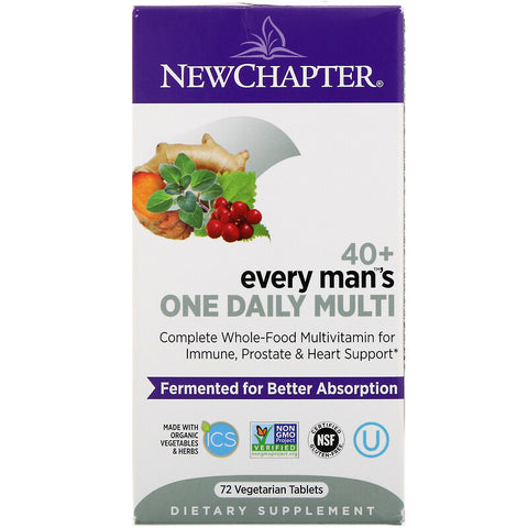New Chapter - 40+ Every Man™'s One Daily - 72 Tablets