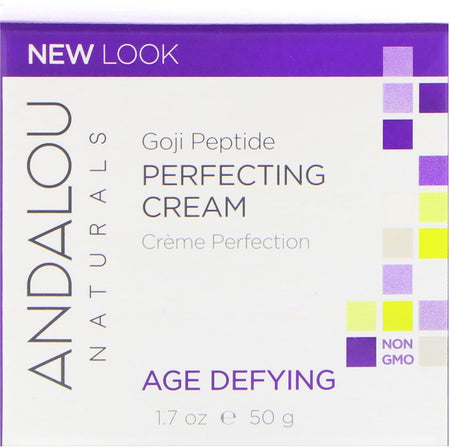 Andalou Naturals - Perfecting Cream, Goji Peptide, Age Defying, 1.7 fl oz (50 ml)