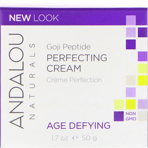 Andalou Naturals - Perfecting Cream, Goji Peptide, Age Defying, 1.7 fl oz (50 ml)