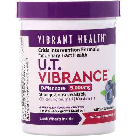 Vibrant Health - U.T. Vibrance, D-Mannose 5,000 mg, Version 1.1, 2.28 oz (64.55 g)