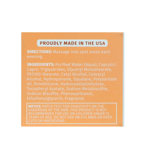 Reviva Labs - Hydroquinone Brightening Crème (Formerely Brown Spot Brightening Night Creme) - 1.5 Oz