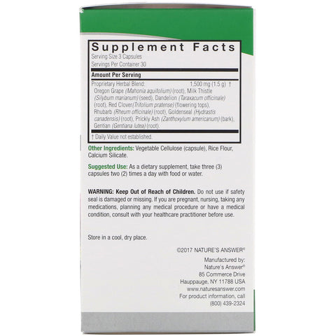 Nature's  Answers - Liver Support - 90  V-Cap