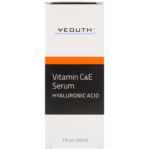 Yeouth - Vitamin C And E Serum With Hyaluronic Acid, 1oz