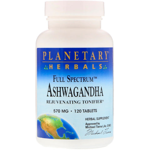 Planetary Herbals - Ashwagandha, Full Spectrum™ 570 Mg - 120 Tablet