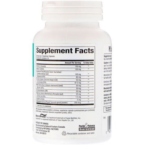 Natural Factors - WomenSense, EstroSense, Hormone Balancing,  - 60 Capsules