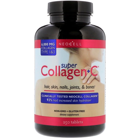 Neocell - Super Collagen+C, Type 1 & 3, 6,000 mg, 250 Tablets