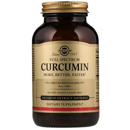 Solgar - Full Spectrum Curcumin Liquid Extract Softgels - 90 Softgels