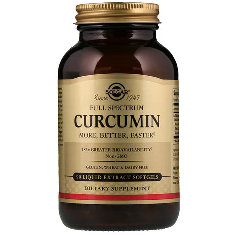 Solgar - Full Spectrum Curcumin Liquid Extract Softgels - 90 Softgels