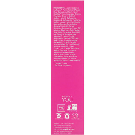 Andalou Naturals - 1000 Roses Cleansing Foam - 5.5 Ounce