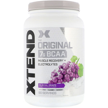 Xtend The Original 7G BCAA, Glacial Grape, 2.68 lb (1.22 kg) - 90 Servings