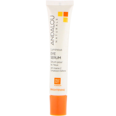 Andalou Naturals - Luminous Eye Serum, Brightening, 0.6 fl oz (18 ml)
