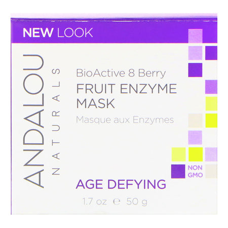 Andalou Naturals - Fruit Enzyme Mask, BioActive 8 Berry, Age Defying, 1.7 oz (50 g)