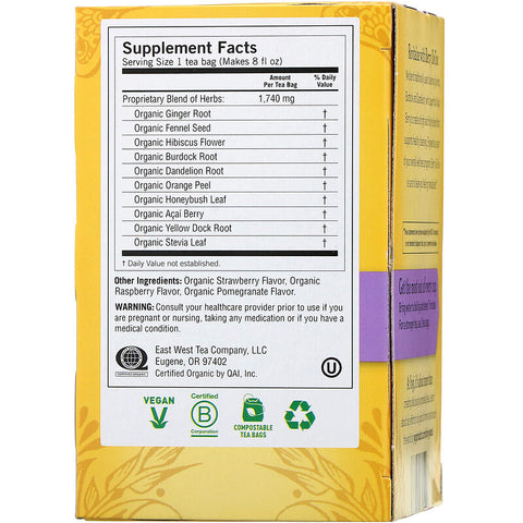 Yogi Tea - Berry DeTox, Caffeine Free, 16 Tea Bags, 1.12 oz (32 g)