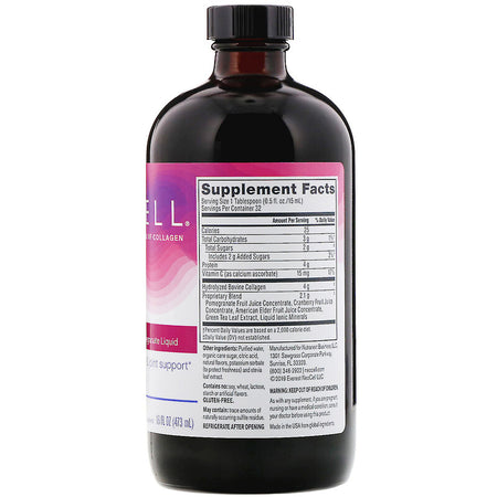 Neocell - Collagen +C Pomegranate Liquid, 4 g, 16 fl oz (473 ml)