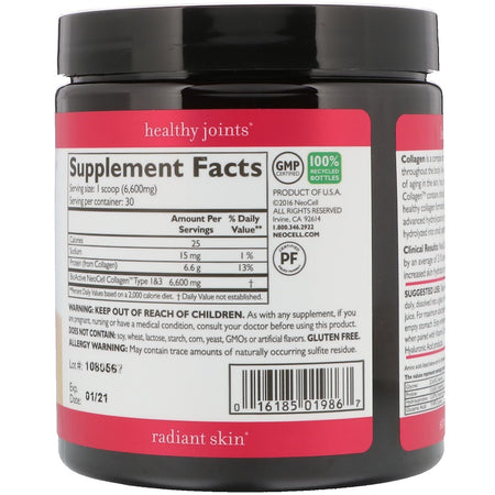 Neocell - Super Collagen, Type 1 & 3, 6,000 mg, 7 oz (198 g)