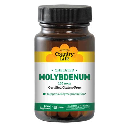 Country Life - MOLYBDENUM 150 MCG 100'S - 100 Tablet