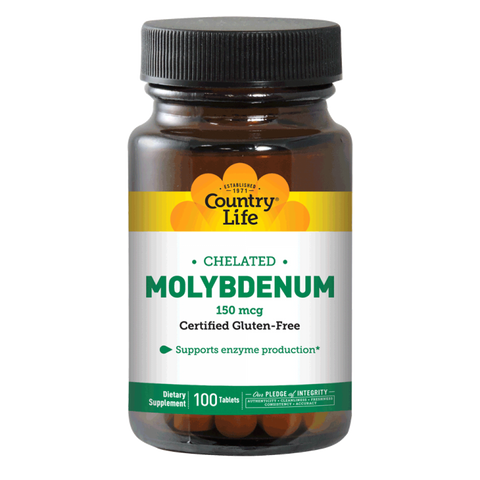 Country Life - MOLYBDENUM 150 MCG 100'S - 100 Tablet