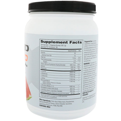 Xtend Ripped BCAAs, Watermelon Lime, 1.1 lbs (501 g) - 30 Servings