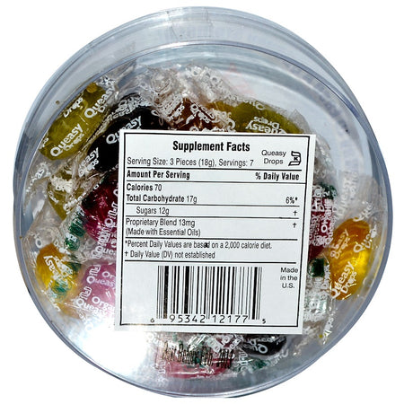 Three Lollies - Queasy Drops, 5 Flavors - 21 Pieces