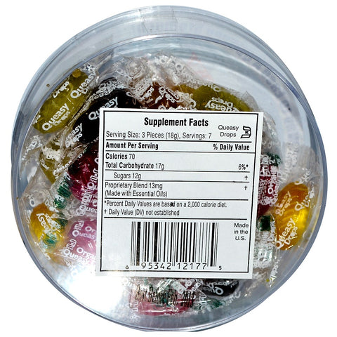 Three Lollies - Queasy Drops, 5 Flavors - 21 Pieces