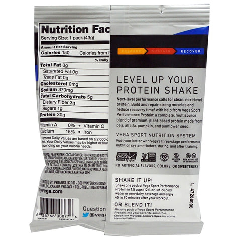 VEGA - Sport Protein Mocha (Box 12x1.5oz)