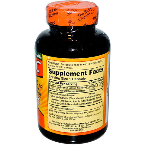 Ester-C®  1000 Mg With Citrus Bioflavonoids Capsules - 90 Capsules