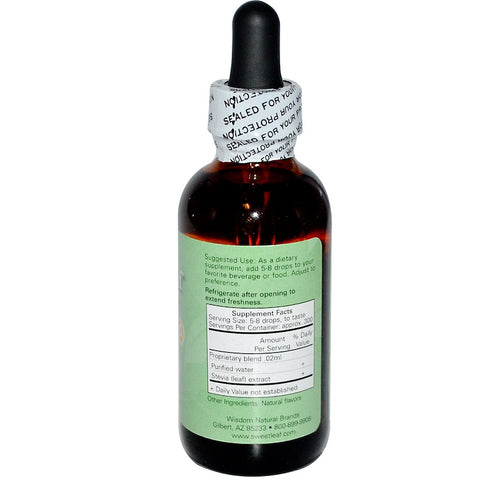 Wisdom Natural Sweetleaf - Liquid Stevia, Lemon Drop, 2 fl oz (60 ml)