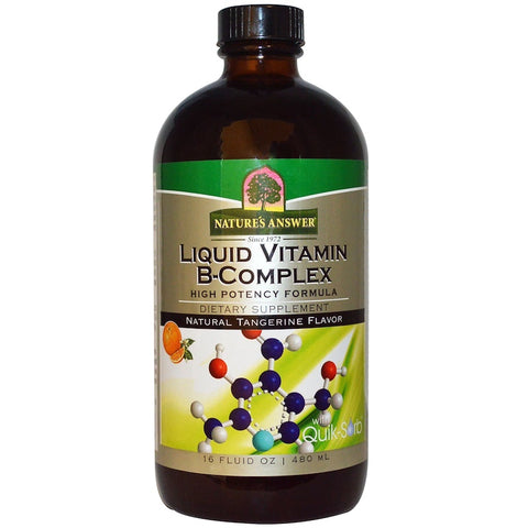 Nature's Answers - Liquid Vitamin B-Complex, Natural Tangerine Flavor, 16 fl oz (480 ml)