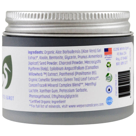 White Egret Personal Care - Charcoal Mask, 2 fl oz (59 ml)