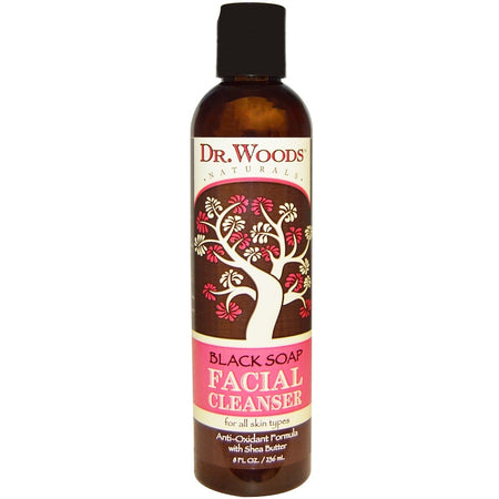 Dr Woods - Black Soap Facial Cleanser With Shea Butter - 8 Ounce