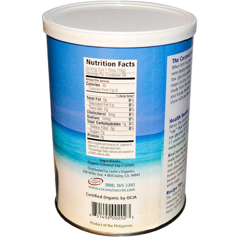 Cocunut Secret - Crystals 12/12oz Canisters - 12 Units Of 12 Oz