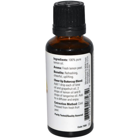 Now Foods -Essential Oils, Lemon, 1 fl oz (30 ml)