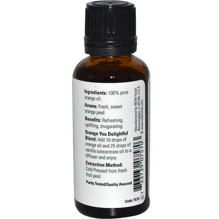 Now Foods - Essential Oils, Orange, 1 fl oz (30 ml)